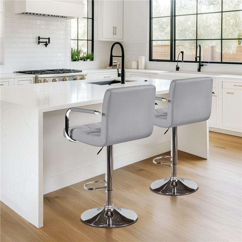 Tabouret de bar Pete, Gris clair