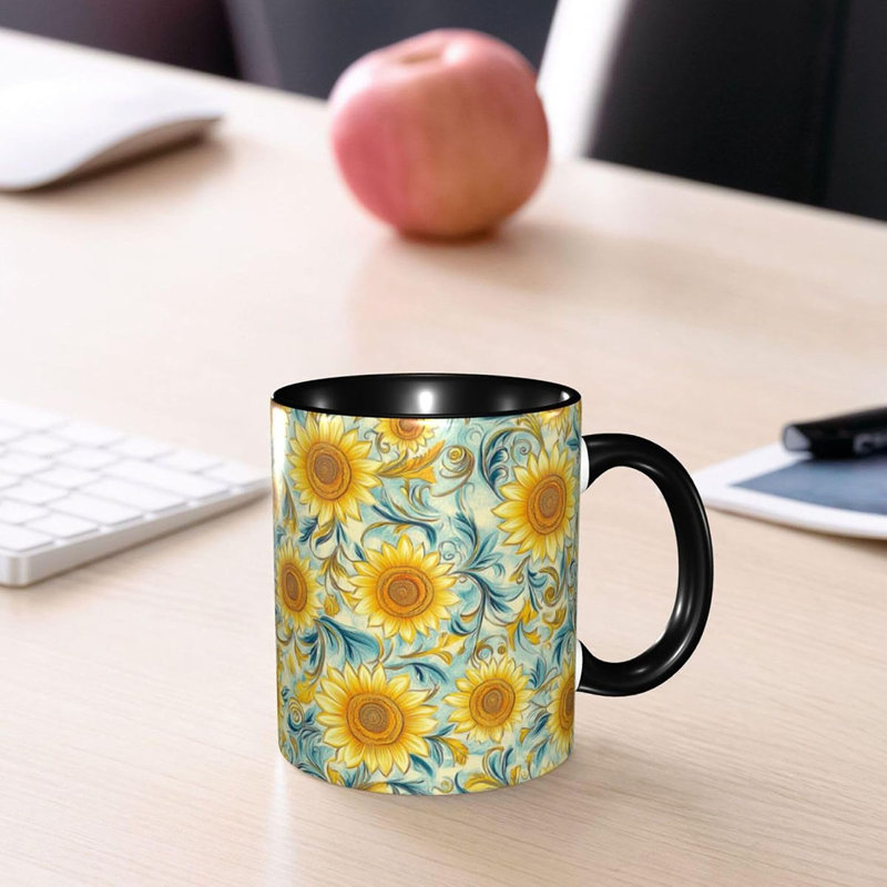 Sunflower Coffee Mug 11oz Ceramic Tea Cup