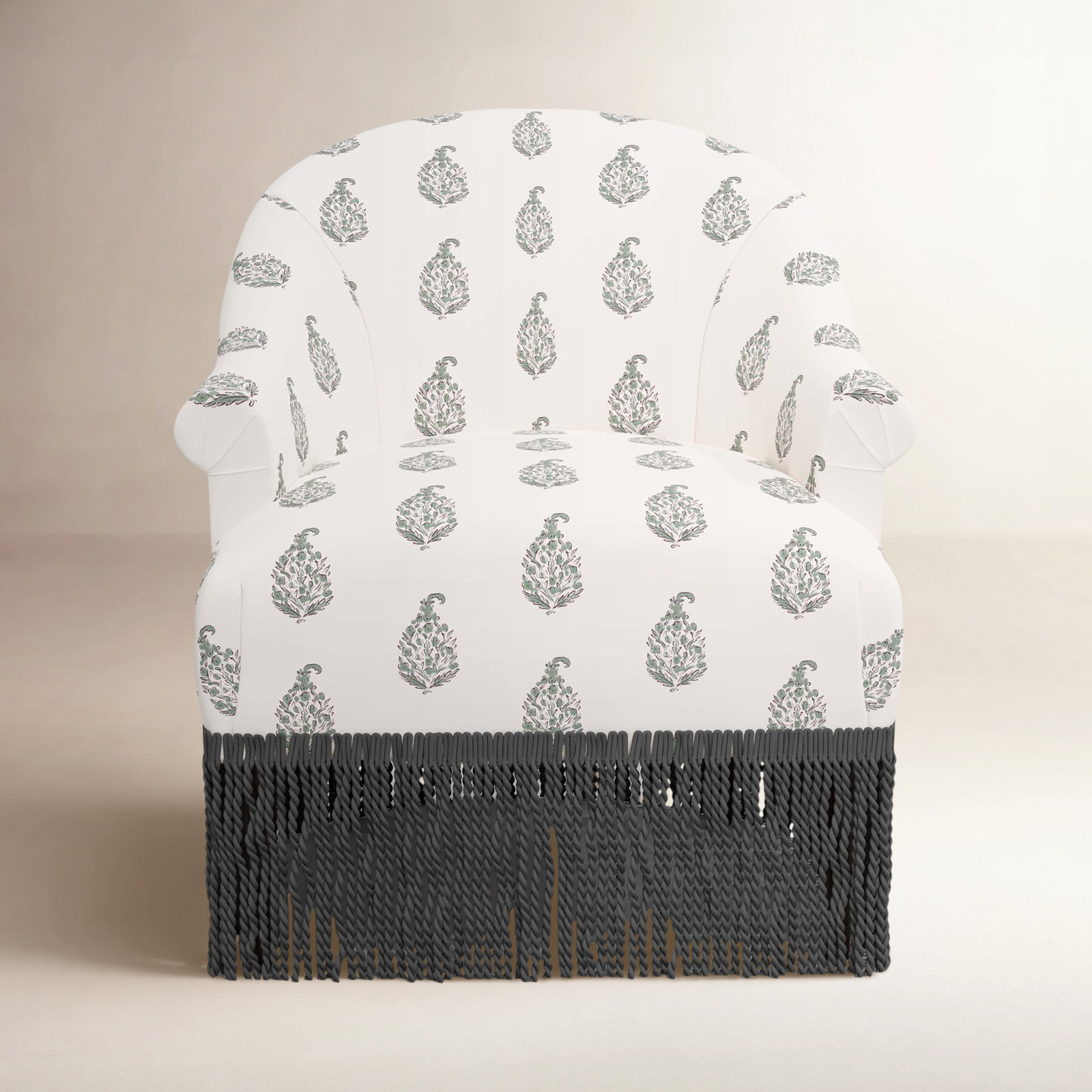 Callie Barrel Chair, Black, Anika Sage