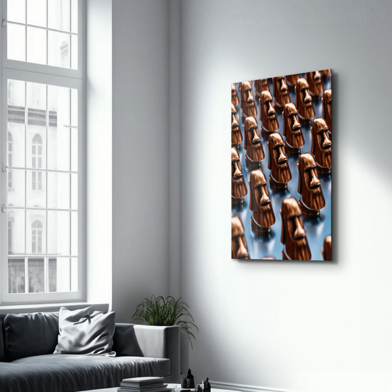 Peinture murale élégante en verre trempé 18,1 po x 28,3 po | 100% verre trempé, épaisseur: 0,16 pouce | Imprimé UV pour des couleurs éclatantes et une durabilité | Parfait pour la décoration intérieure et l'esthétique moderne
