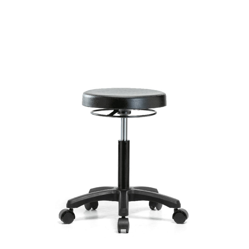 PERCH Heavy Duty Work Stool | Medium Bench Height 18.5-26.25"