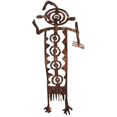 Décoration murale en métal Southwest Bob Petroglyph