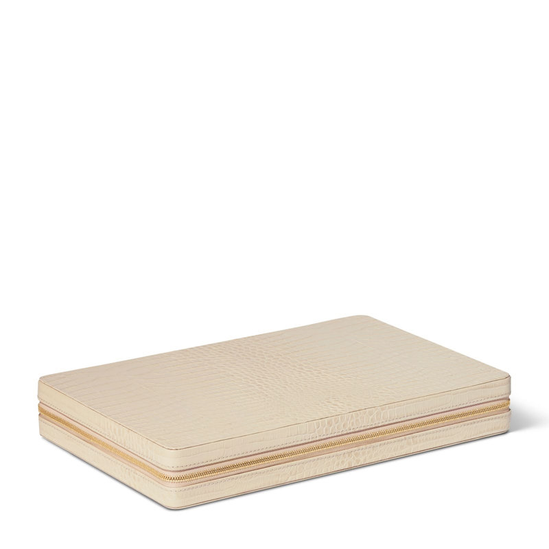 Enzo Travel Backgammon, Beige