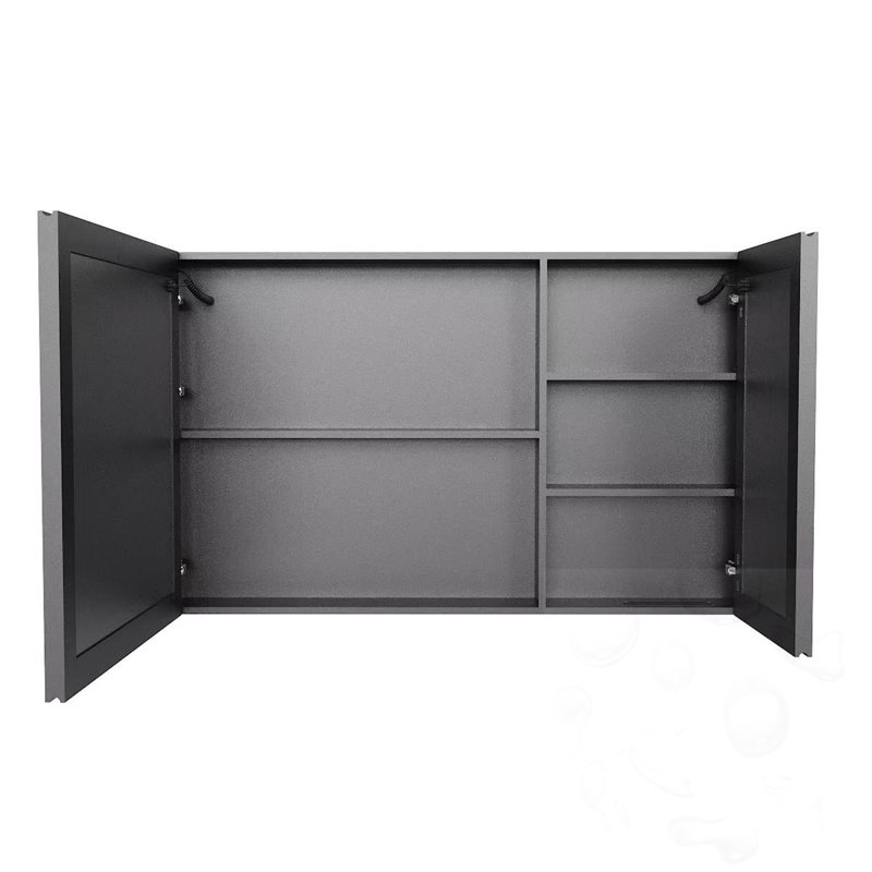Armoire de salle de bain DEL à miroir avec 2 portes, H 27,6 po x l 39,3 po x P 5,1 po