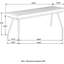 Banc de salle à manger élégant en chameau et noir avec revêtement - Fournit un confort élégant et une fabrication en métal de style chambre à coucher avec coussin en mousse foncé