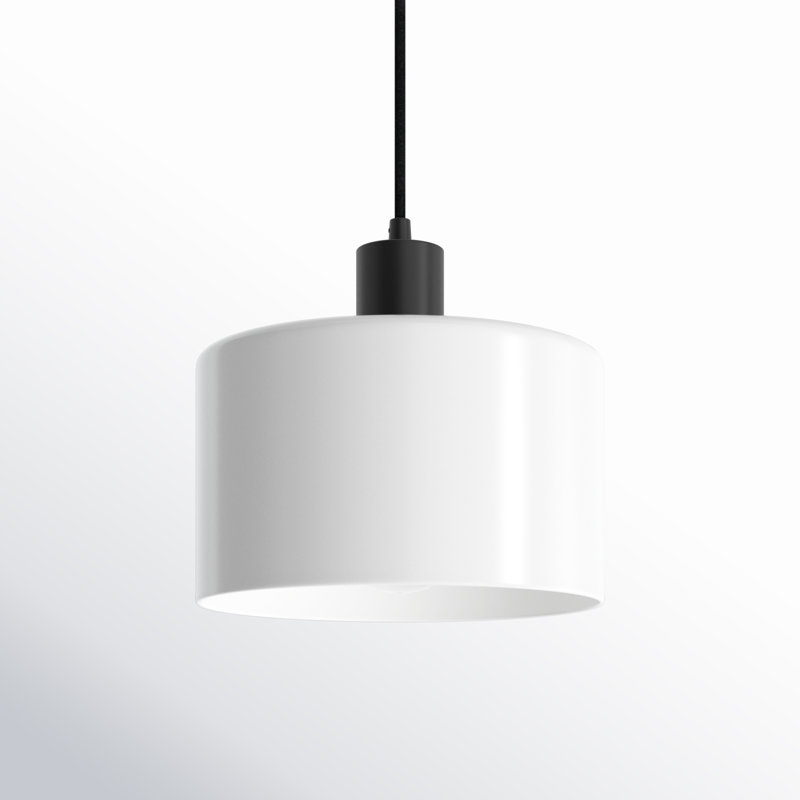 Henri 1 - Light Single Pendant, Blackened Bronze, White