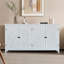 Armoire d'appoint 60 "avec 4 portes - Buffet en bois rustique avec garde-manger