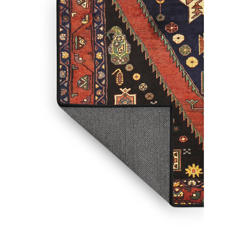 Tapis rouge à motif sud-ouest, Rectangle 5 pi x 7 pi