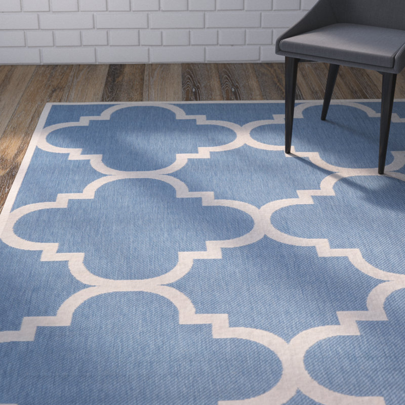 Ariaya Performance Geometric Indoor/Outdoor Area Rug, Rectangle 5' x 7'6"