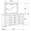Commode 8 tiroirs Bren
