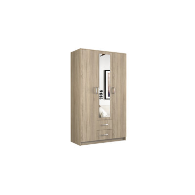 Weyburn 3 Door Manufactured Wood Wardrobe