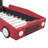 Twin Size Race Car-Shaped Platform Bed With Wheels, Bed Frame