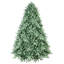 Arbre de Noël teinté bleu-vert avec embouts en PE + PVC - arbre unique avec branches articulées, assemblage facile, support en métal stable, décor des Fêtes accrocheur-1604178153