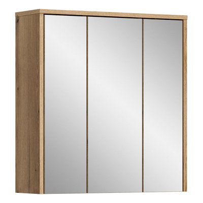 Zeno 64 mm W 68 mm H Mirrored Bathroom Cabinets Shelves with Mirror