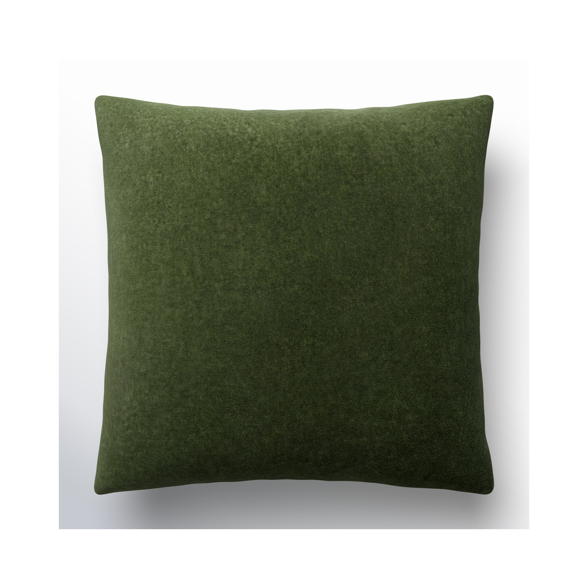 Denny Cotton Throw Square Pillow, 18"H x 18"W, Green, Polyester/Polyfill