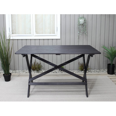 Arlot Rectangular Pine Outdoor Dining Table , 193.04cm cm W 317.5cm cm D