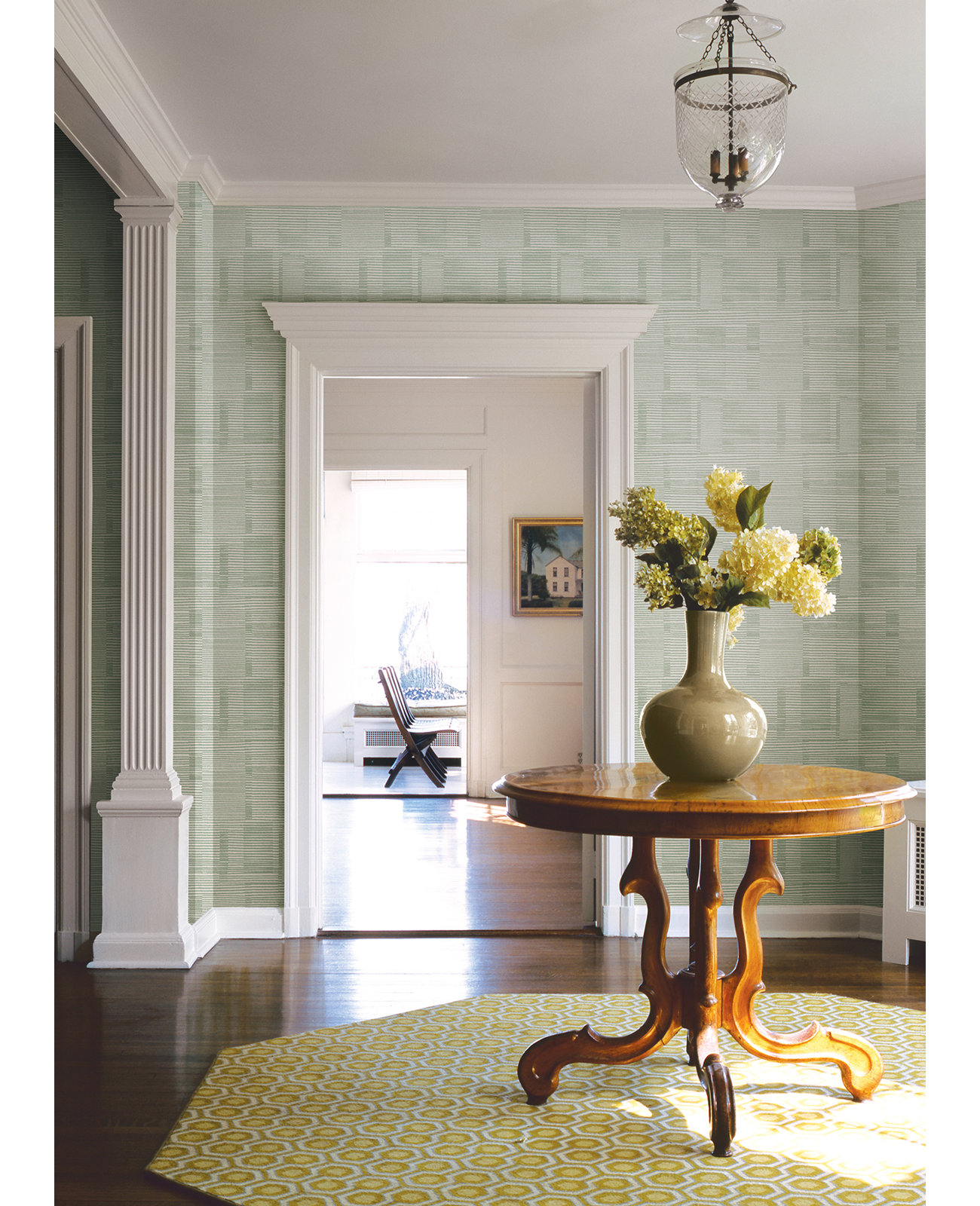 Eryn Striped Wallpaper, Green