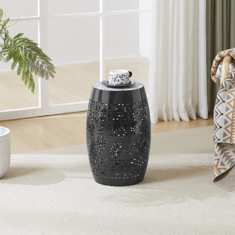 Table d'appoint Ruby de 12 po - Include Comprend seulement la table), Noir