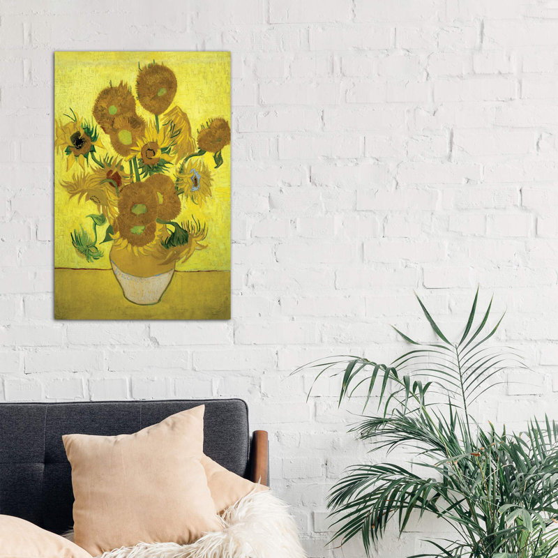Sunflowers (Repetition Of The Fourth Version), 1889 - Wrapped Canvas Painting, 101.6 cm H x 66.04 cm W x 3.175 cm D