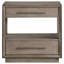 Table de chevet 2 tiroirs Taupe
