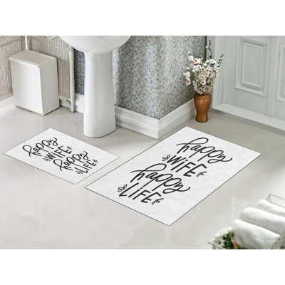 Ensemble de tapis de bain 2 pièces Direne