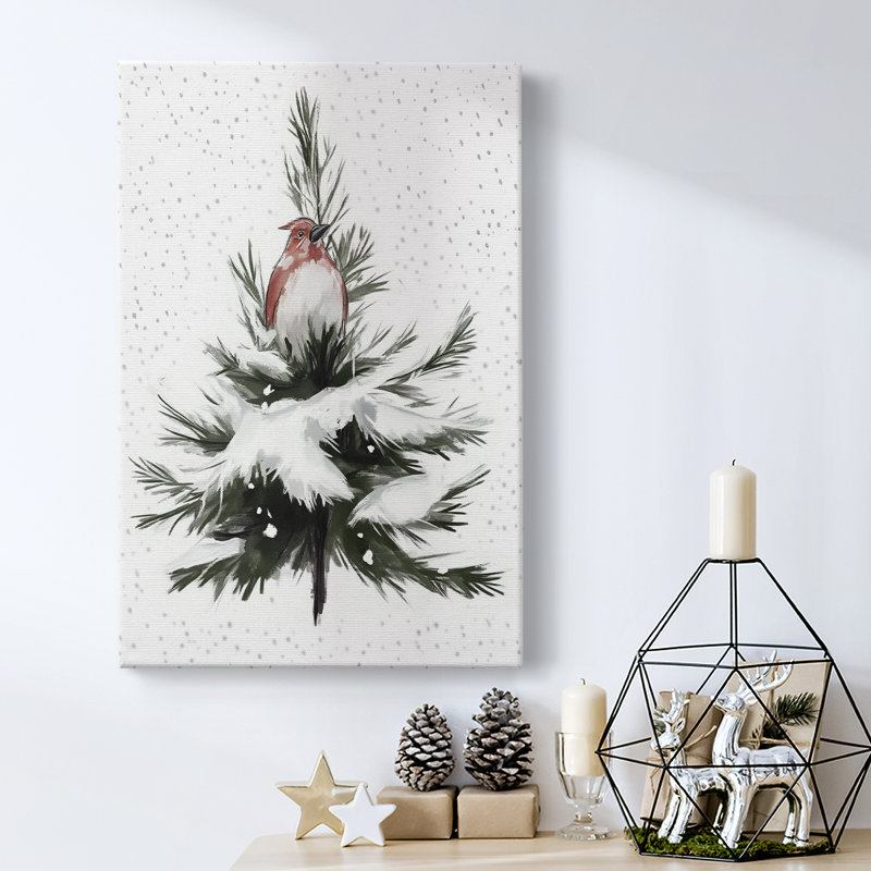 Art des Fêtes de Noël - Toile tendue avec châssis CECLI, H 18 po x l 12 po