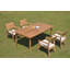 Vellore Outdoor Teak Dining Set-383283141-402405015