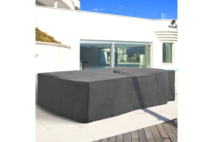 The Outsunny black outdoor sectional patio cover.