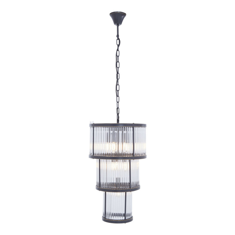 Conerly 8 - Light Drum Chandelier, Black