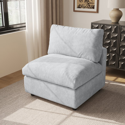Kessi Slipcovered Armless Chair