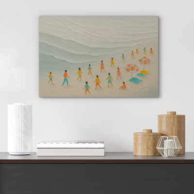 Reproduction d'art sur toile - Illustration de paysage océanique de bord de mer pour le salon