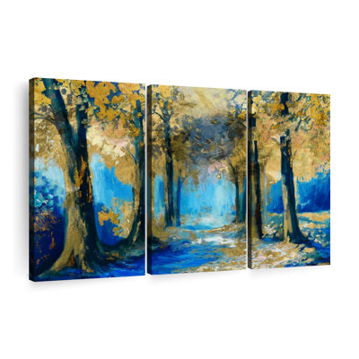 " Abstract Forest " 3 - Pieces
