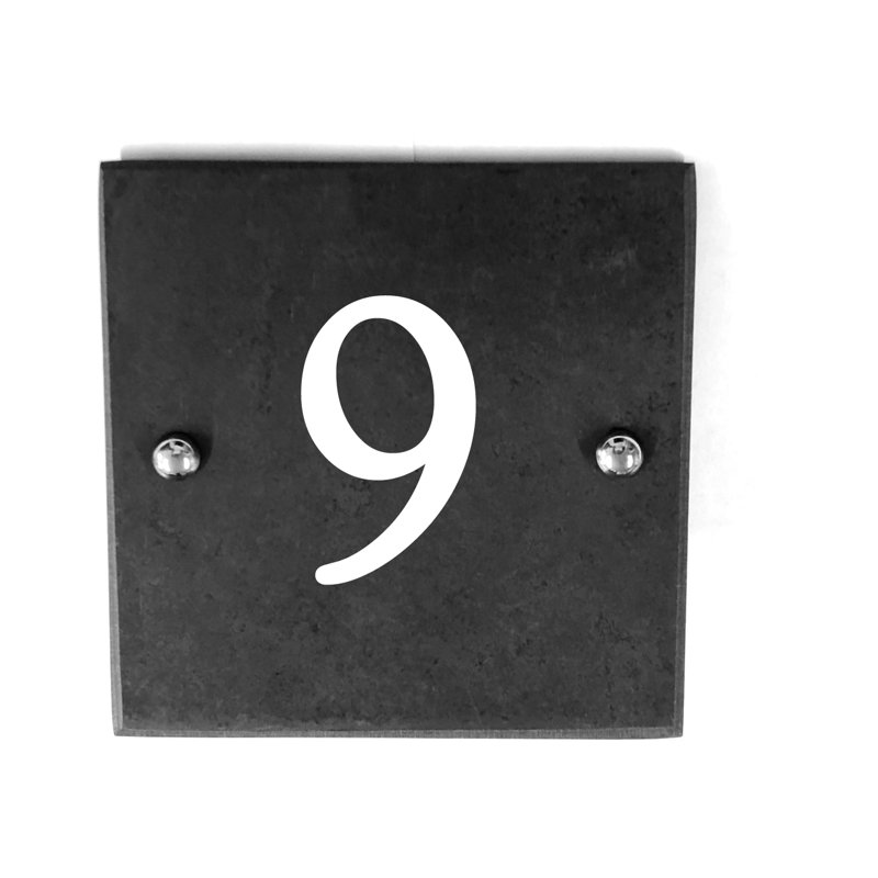 Balthazar 15cm H Slate House Number