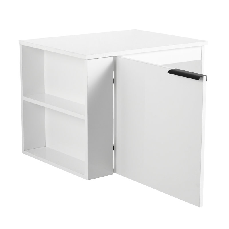 Lavabo de salle de bain 24 po pour espaces spacieux - Armoire moderne sans lavabo, chêne blanc américain, blanc composable, grands espaces de bain Splendor