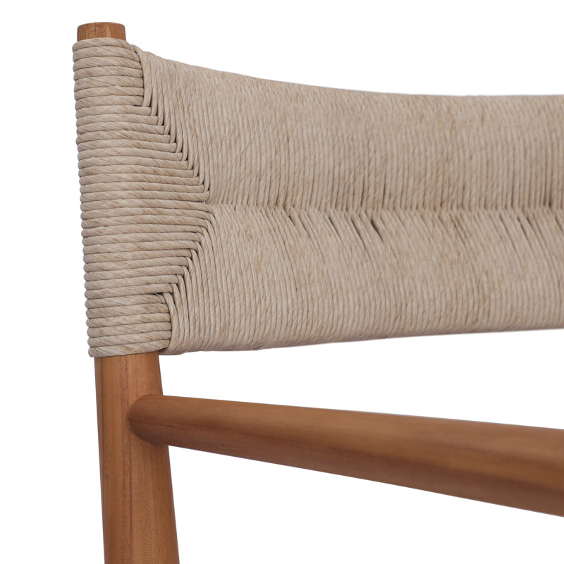 Fauteuil de patio en teck Taffeta, Teck naturel / brun clair