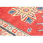 Tapis unique en laine noué à la main rouge Gazni des années 2010 de 4 pi 11 po x 6 pi 9 po Qaiden