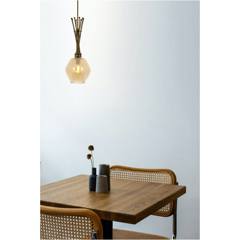 1 - Light Antique Bronze Single Pendant