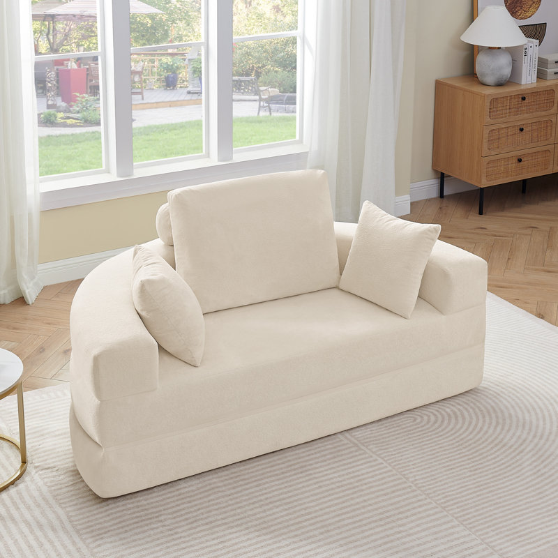 Canapé-lit convertible pliable, Beige
