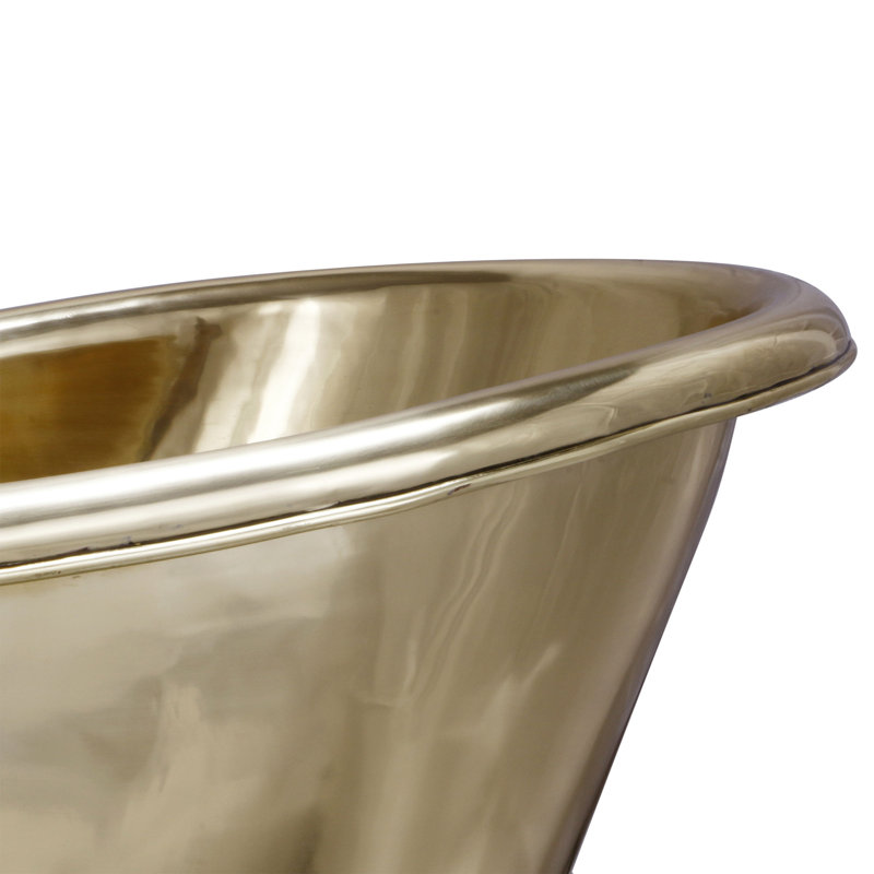 1680mm x 725mm Freestanding Soaking Copper Bathtub