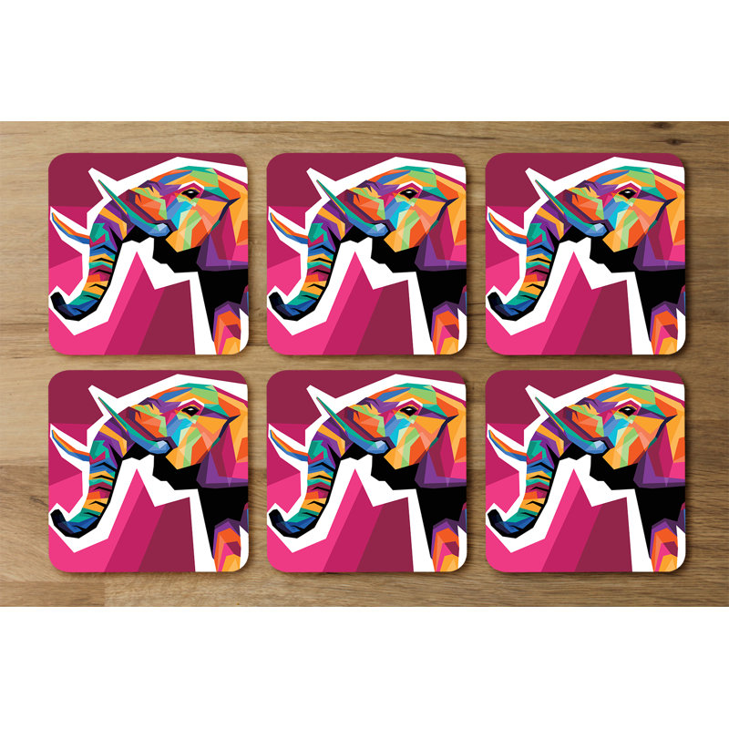Square 6 Piece Coaster Set