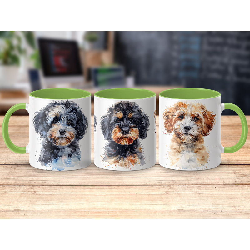 Ceramic Coffee Mug, Light Green