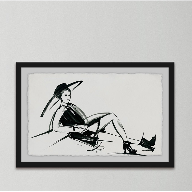 « Happy Go Lucky », reproduction de peinture à l’aquarelle encadrée, 30 po x 45 po