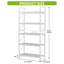 158 H X 80 W Corner Shelf Unit，Metal Ladder Shelving Unit-175926463