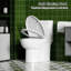 Toilette monobloc Alvantor, toilettes allongées Comfort, double chasse 1,1 / 1,6 GPF, siège à fermeture douce, blanc