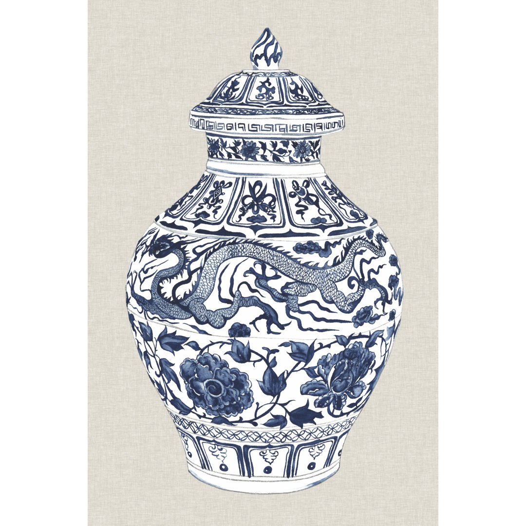 Leinwandbild Antique Chinese Vase III von Melissa Wang