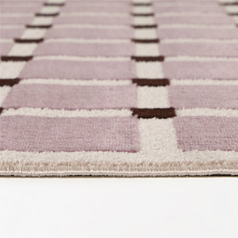 Tapis lilas scandinave Plensa, Lilas, 7 pi 10 po x 10 pi