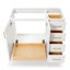 Meuble-lavabo simple en bois massif Freitas-85027772