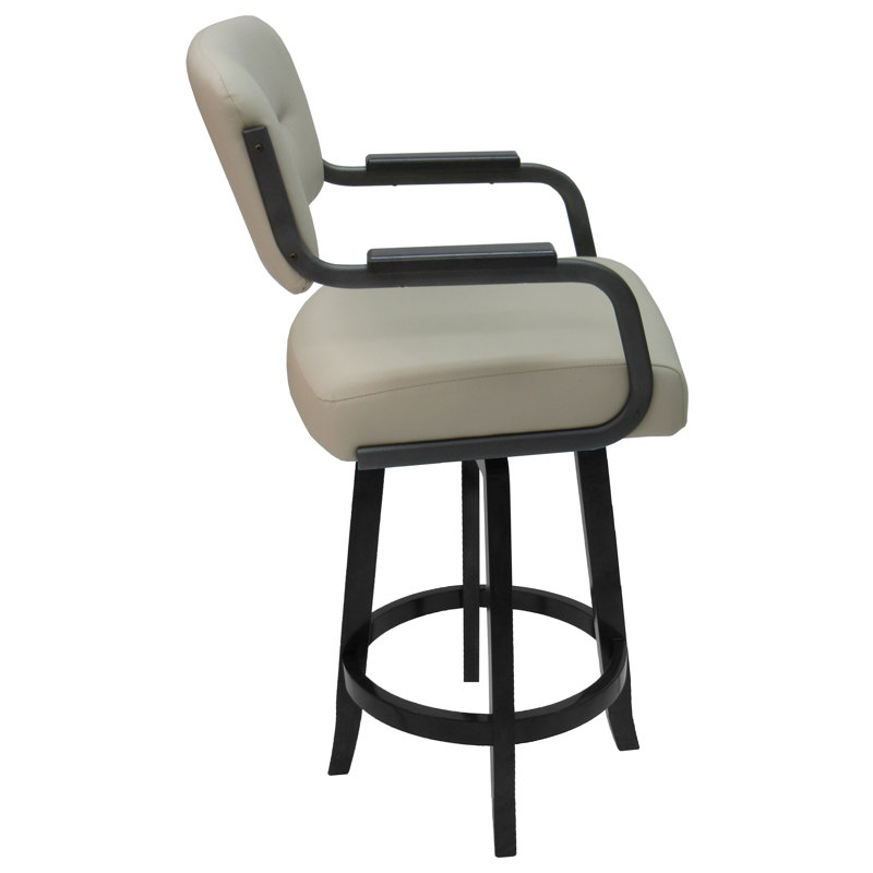 Aketzali Swivel Bar Stool, Extra Tall (34" Seat Height)