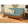 Johnte 80" Full-Size Futon Frame and Full-Size Innerspring Mattress