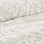Ensemble d'édredon en chenille de coton capitonné 3 pièces - Blanc cassé-122988867